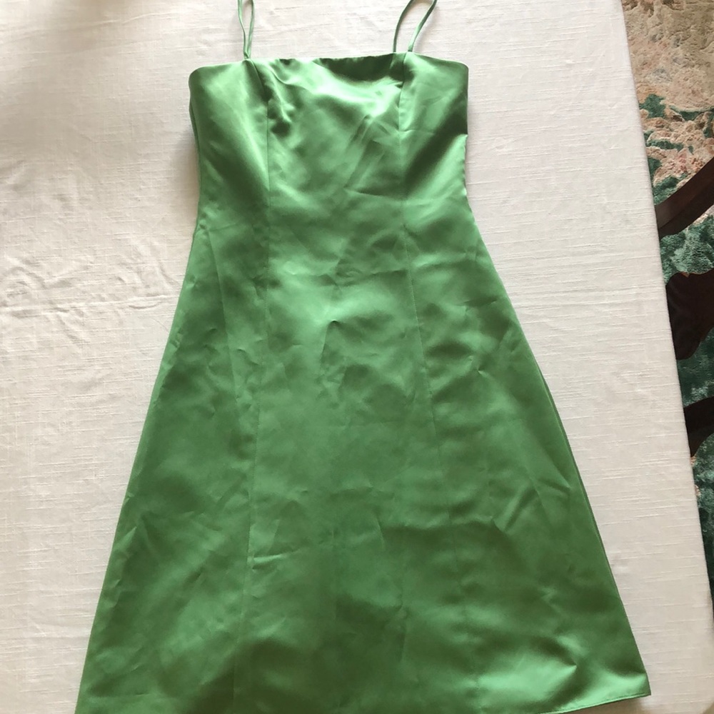 Sage green A-line dress